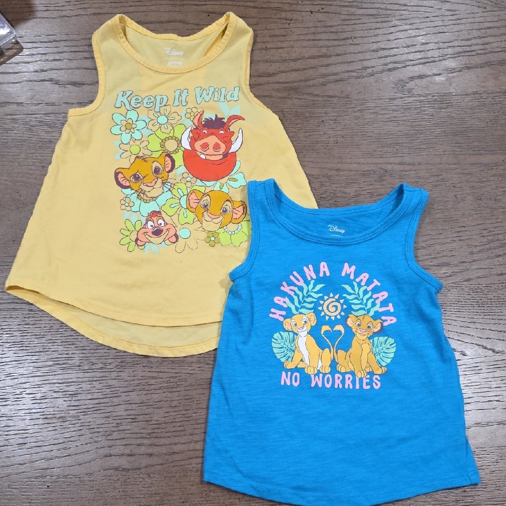 Disney Kids Tank Tops - Yellow and Blue
